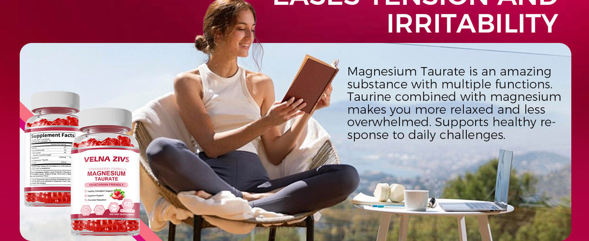Magnesium Taurate Gummies 1800mg - Magnesium Bound to the Amino Acid Taurine - Product scene 3