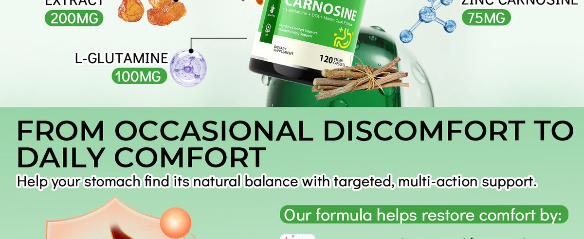 Zinc L-Carnosine with Mastic Gum - Chelated Zinc Complex with DGL and L-Glutamine - Product scene 4
